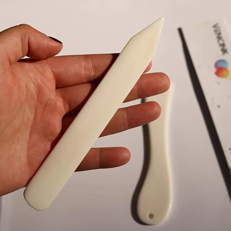 Bone Folder Tool - เครื่องมือทำเล็บกระดาษแบบดั้งเดิม 1 ชิ้น สำหรับงานประดิษฐ์ งานหนัง งานเย็บเล่ม