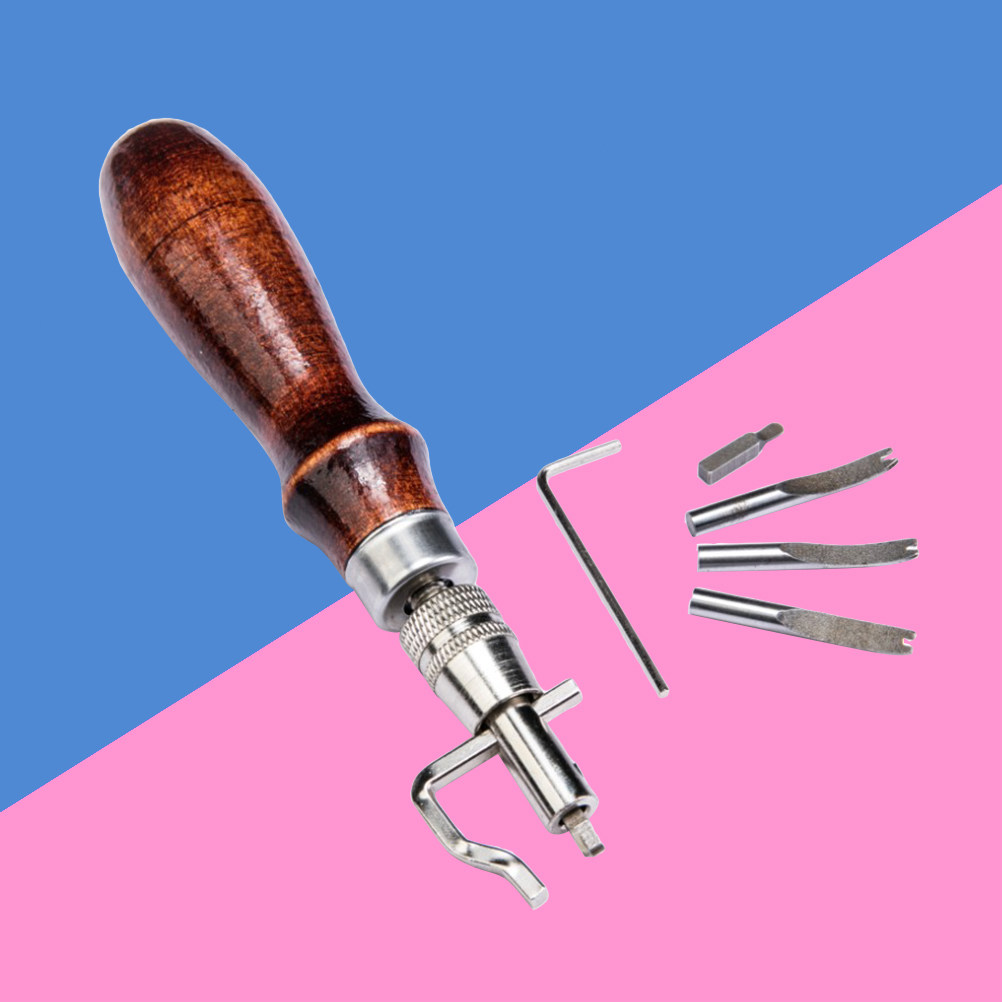 Groover Stitching Tool - ชุดเครื่องมืองานฝีมือ 7 ชิ้น สำหรับงานเย็บ ทำร่อง ทำรอยพับ