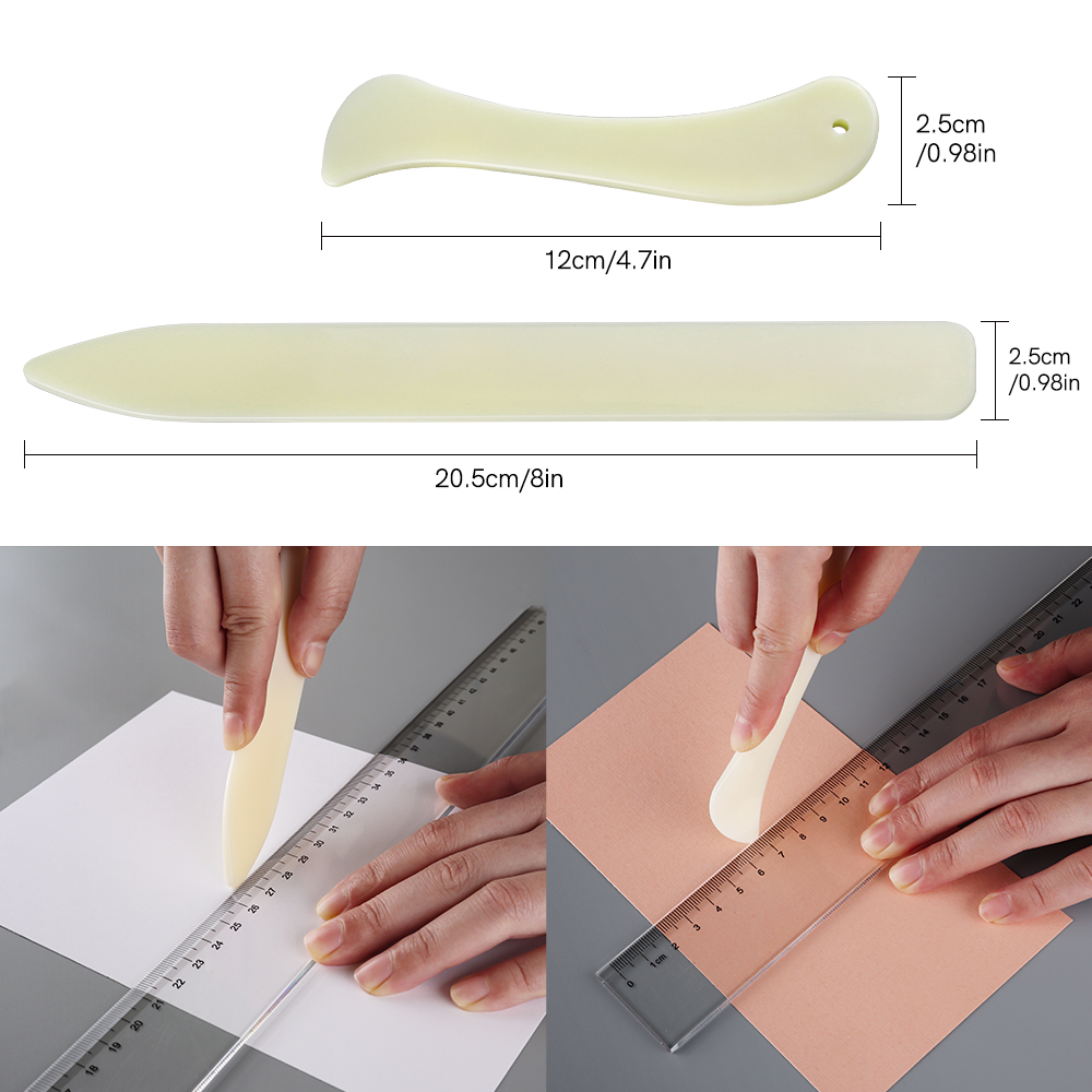 Bone Folder Tool - กระดาษ Creaser และโฟลเดอร์กระดูกสําหรับสร้างพับกรอบคะแนน Creasing กระดาษ Handmade