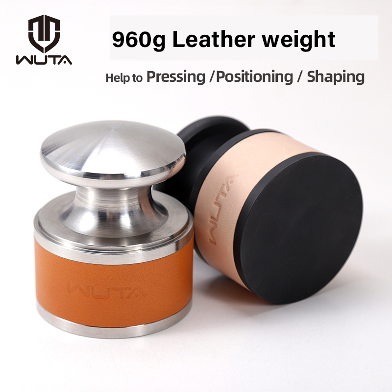 Leatherwork Hand Press - เครื่องมือกดหนังสแตนเลส WUTA น้ำหนัก 960 กรัม สำหรับงานหนัก