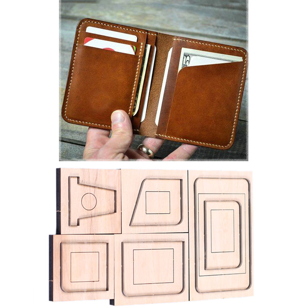 Leatherwork Machine - DIY หนัง CRAFT Simple กระเป๋าสตางค์ขนาดเล็กมีดแม่พิมพ์ตัดตายมือเครื่อง Punch