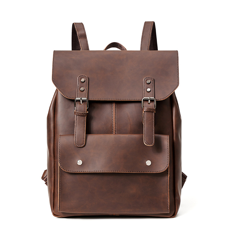 กระเป๋าเป้หนังสำหรับผู้ชายสไตล - Leather Work Rucksack Mens บทวิจารณ์และราคา