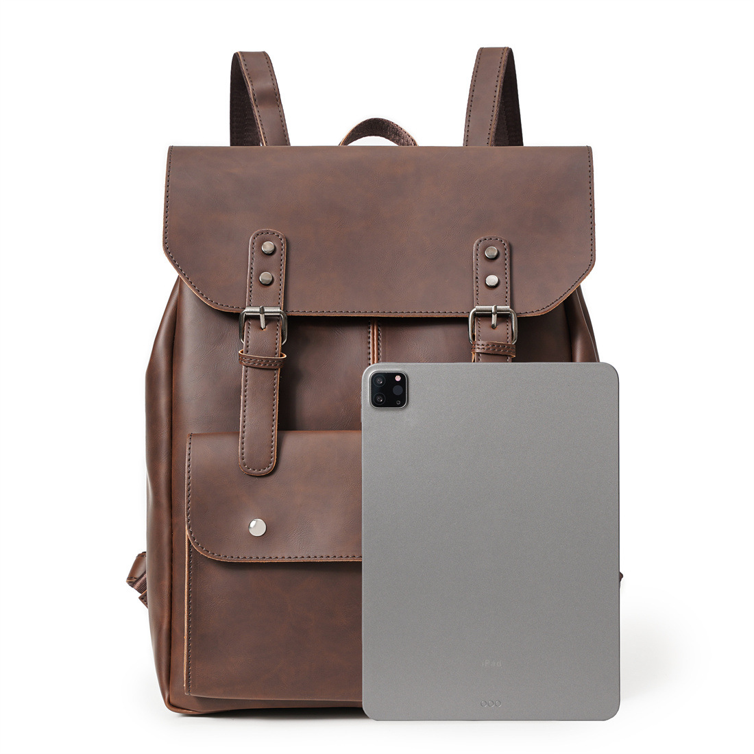 กระเป๋าเป้หนังสำหรับผู้ชายสไตล - Leather Work Rucksack Mens บทวิจารณ์และราคา