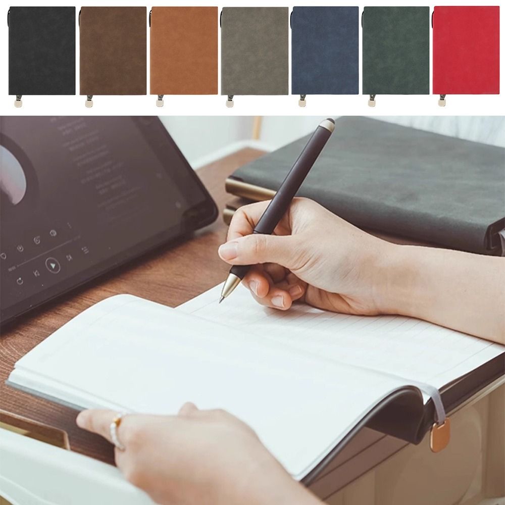 สมุดบันทึก A5 ปกหนังนิ่ม สมุดบ - Leather Work Diary Covers บทวิจารณ์และราคา