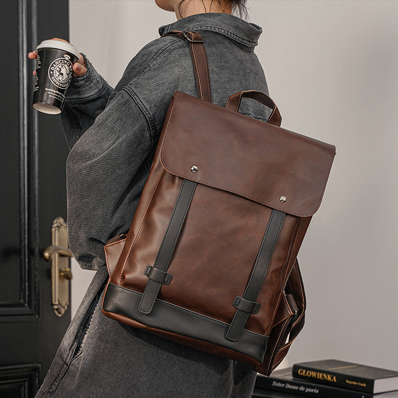 กระเป๋าเป้หนังวินเทจสำหรับผู้ช - Leather Work Rucksack Mens บทวิจารณ์และราคา