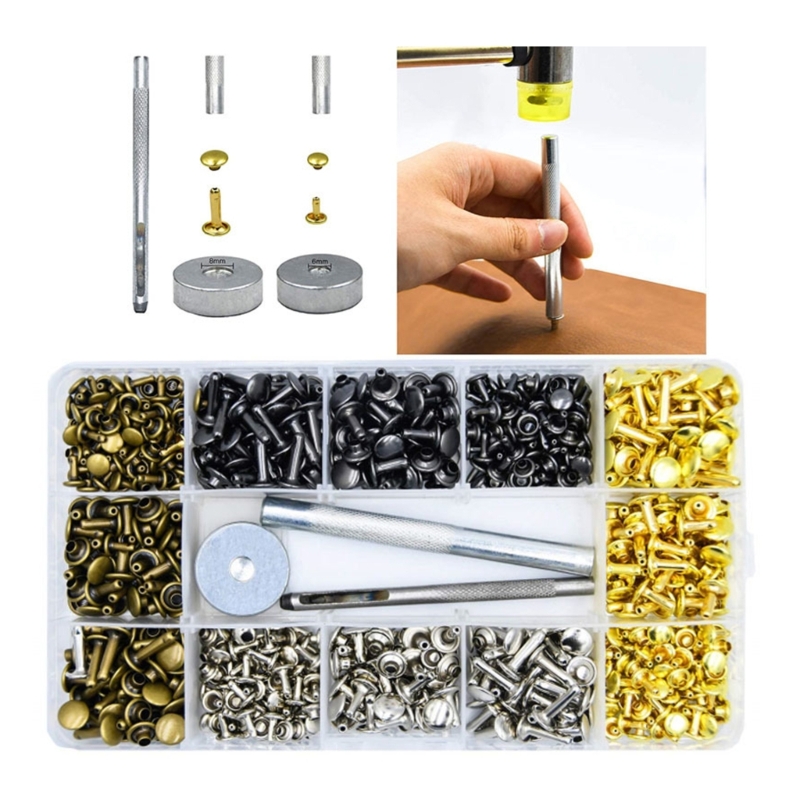 180ชุดหมุดหนัง6มม./8มม./12.0มม - Rivet Setter Tool บทวิจารณ์และราคา
