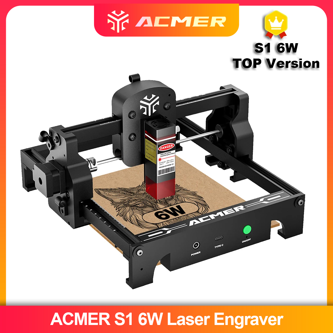 ACMER S1 2.5/3.5/6W เลเซอร์แกะ - Leatherwork Machine บทวิจารณ์และราคา
